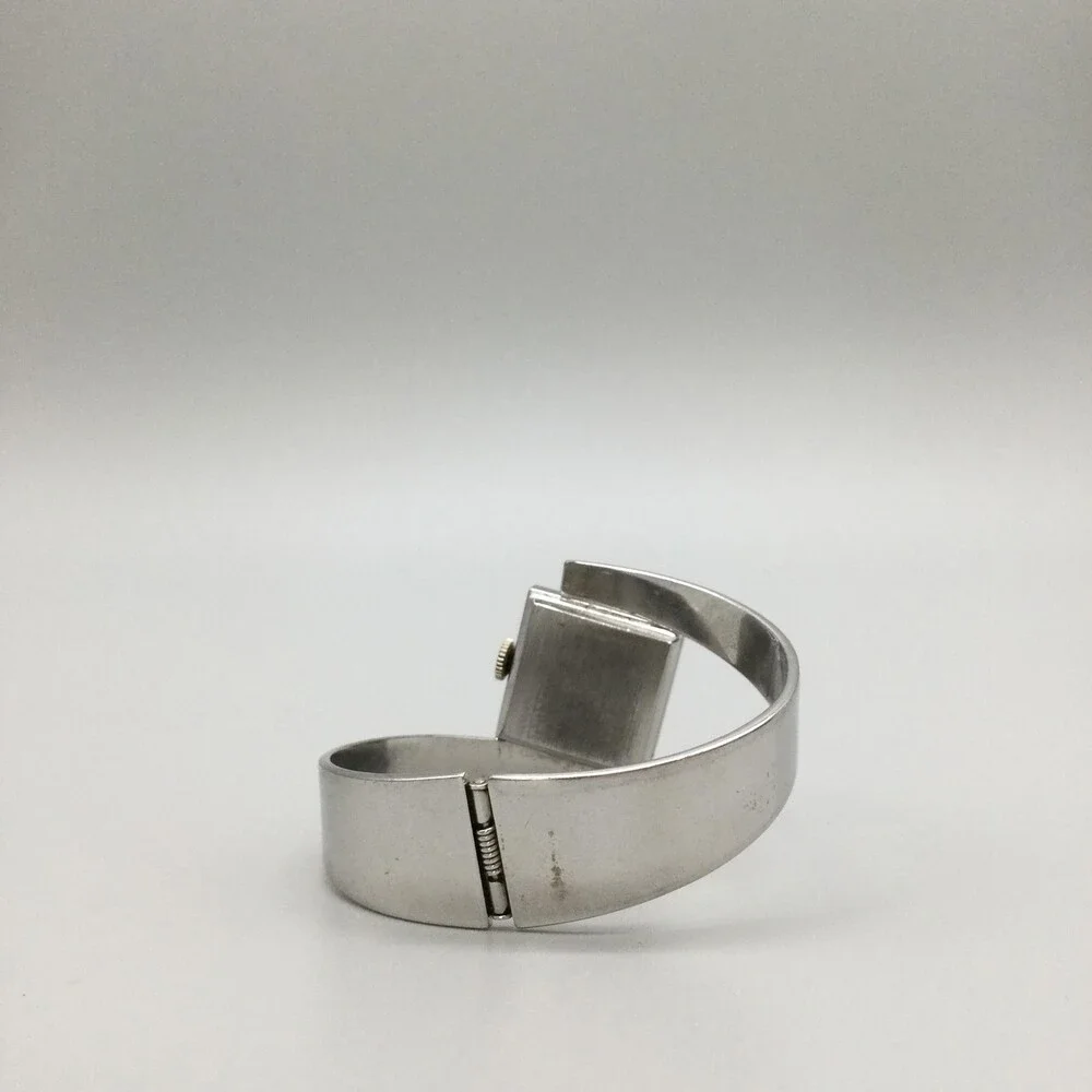 Vintage Marcel Boucher Womens Watch 22mm Silver Tone Bangle Manual Wind 6.5